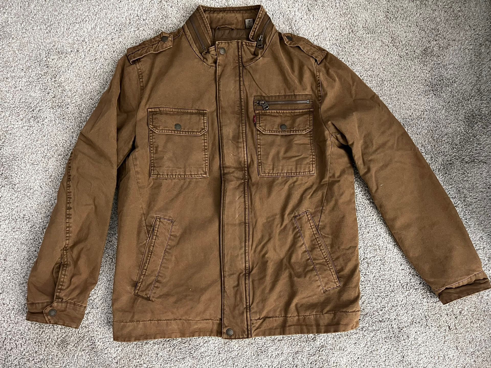 LEVI STRAUSS MILITARY JACKET Sz. Medium - BROWN