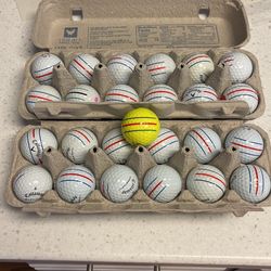  25 Callaway Triple Track Chrome Soft Golf Balls