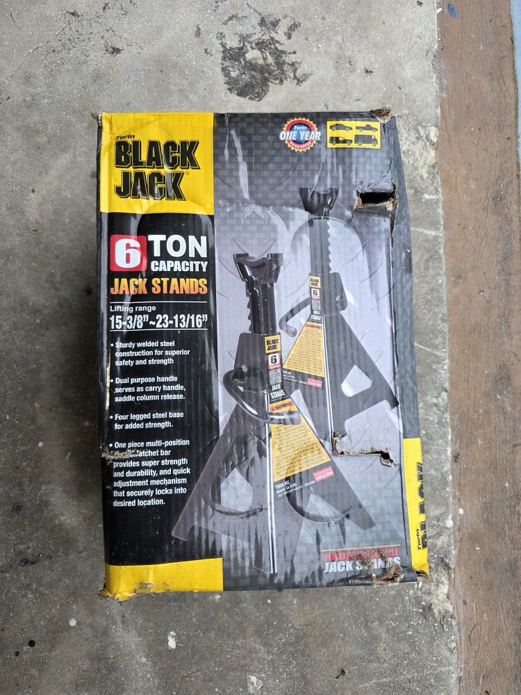 Black Jack 6 Ton Jack Stands Pair Quantity 2