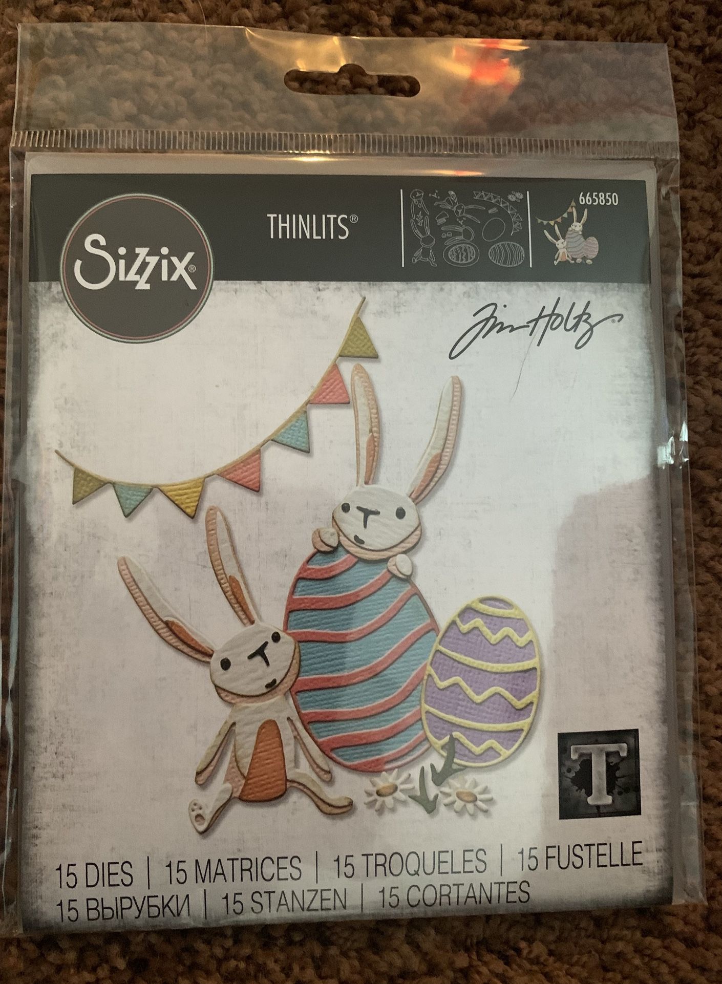 Sizzix Easter Thinlits Dies, Bunny Games 665850