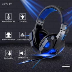 Professional gaming headphones with led lights!!