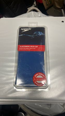 Speedo Elastomeric sold cap blue one side