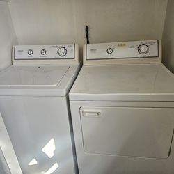 Washer and dryer set