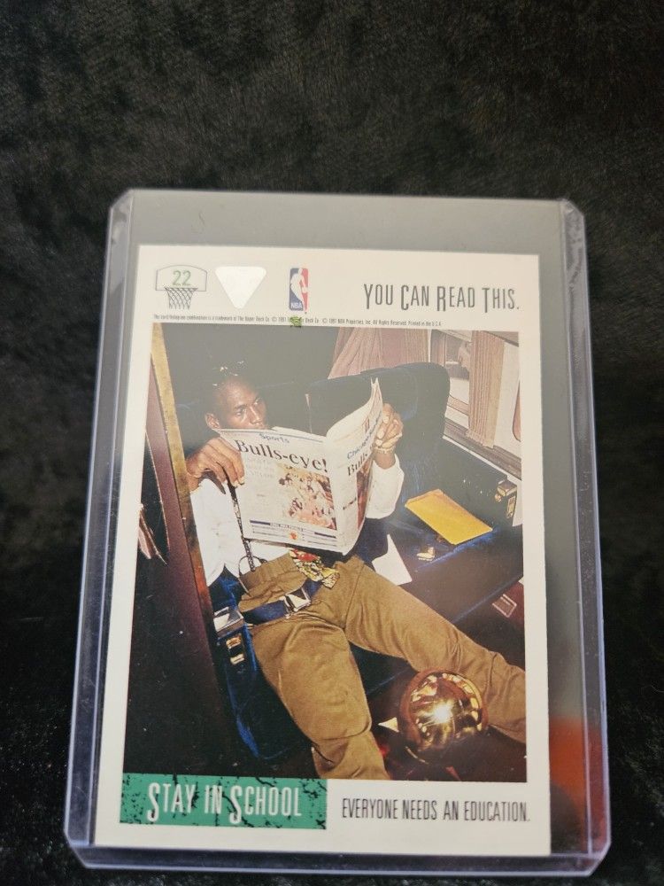 Michael Jordan Upper Deck "Stay In School"