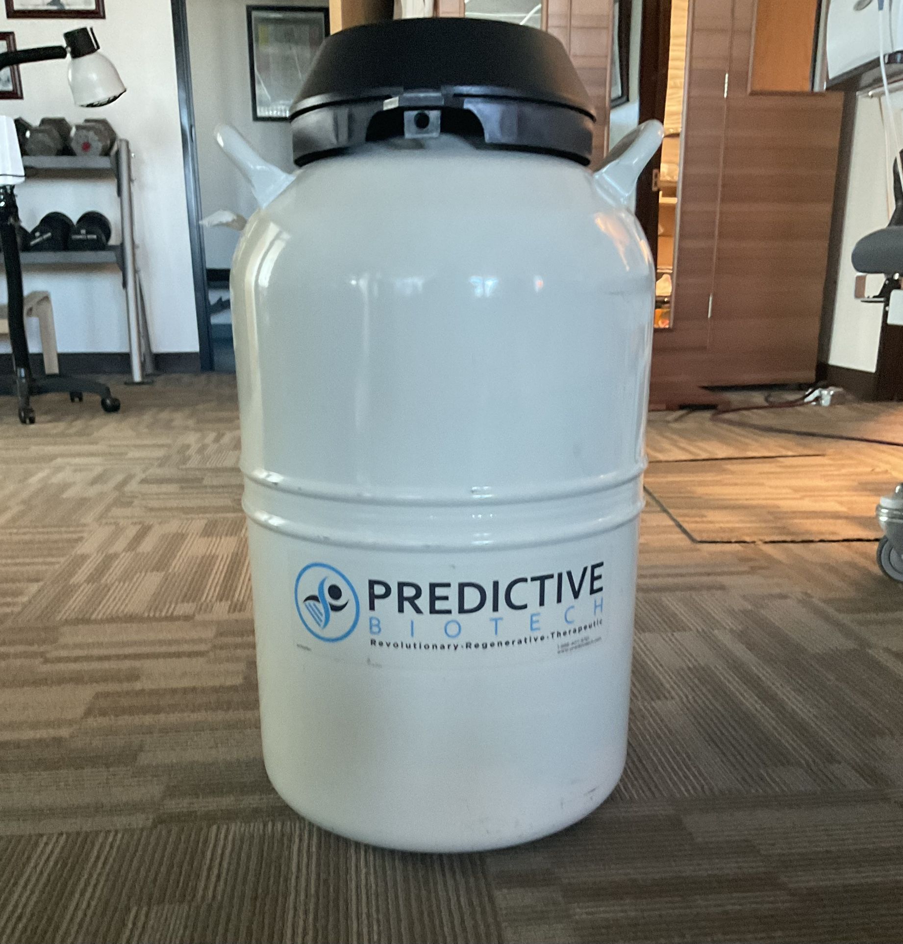 Predictive Biotech Cryotank For Liquid Nitrogen