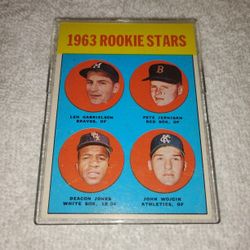 Rare Vintage Old 1963 Rookie Stars Baseball Card - Topps #253 - In Very Good Condition 