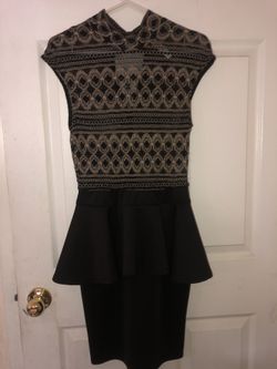 Elegant dress, black dress