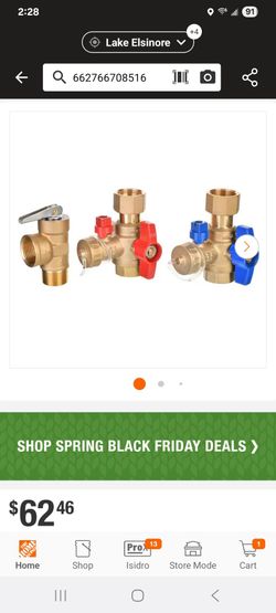 Water heater valves