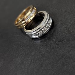 White Gold 14k 10k Diamond Wedding Engagement Anniversary Promise Ring Band Men's Women's Unisex