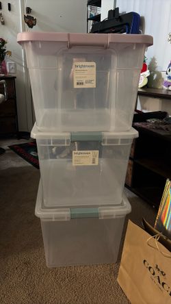 Storage Bins $7Each Or  All For $20 