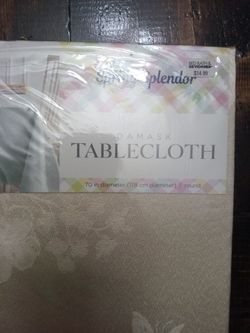 1 Ivory Table Cloth & 1 Chair Cover