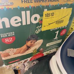 Size 1 -82 Ct Plus Wypes $20 New  Baby Diapers