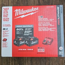 Milwaukee  M18 6.0 Battery Set &charger Kit