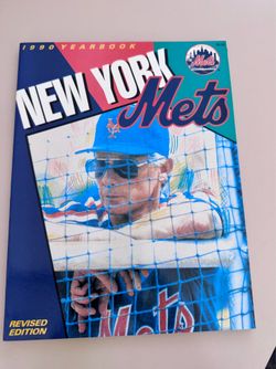 1990 New York Mets Official Yearbook Strawberry Gooden Viola Cone Franco Elster