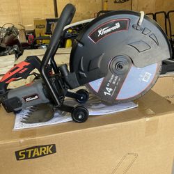 Electric concrete cutting saw