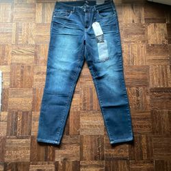 Womens Skinny Ankle Vintage Denim Jeans