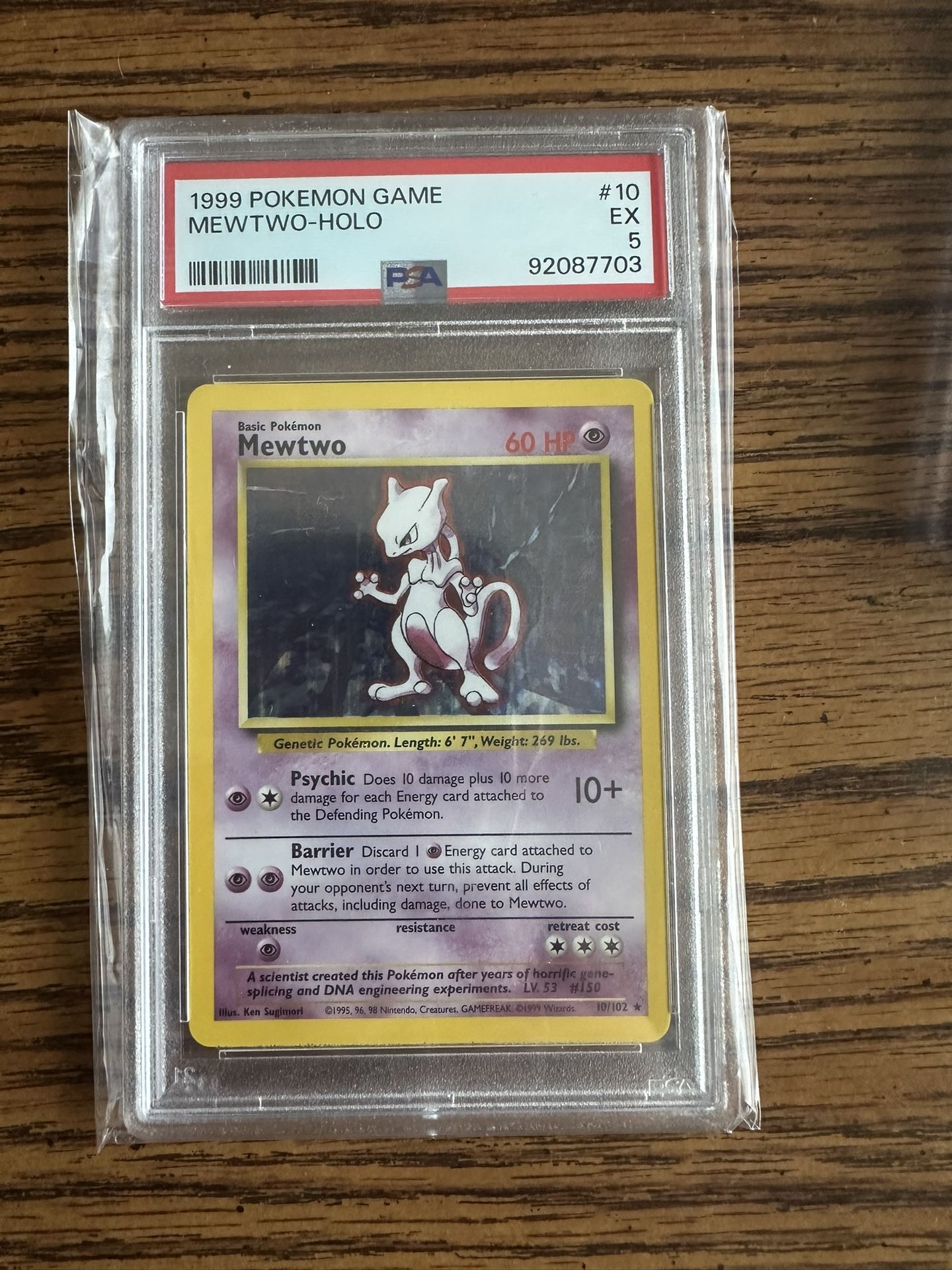 Base Set Mewtwo PSA 5