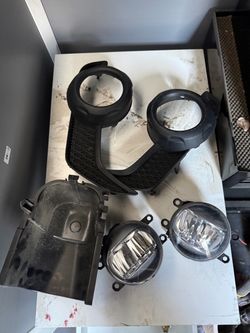 OEM 4Runner fog lights. White LEDs
