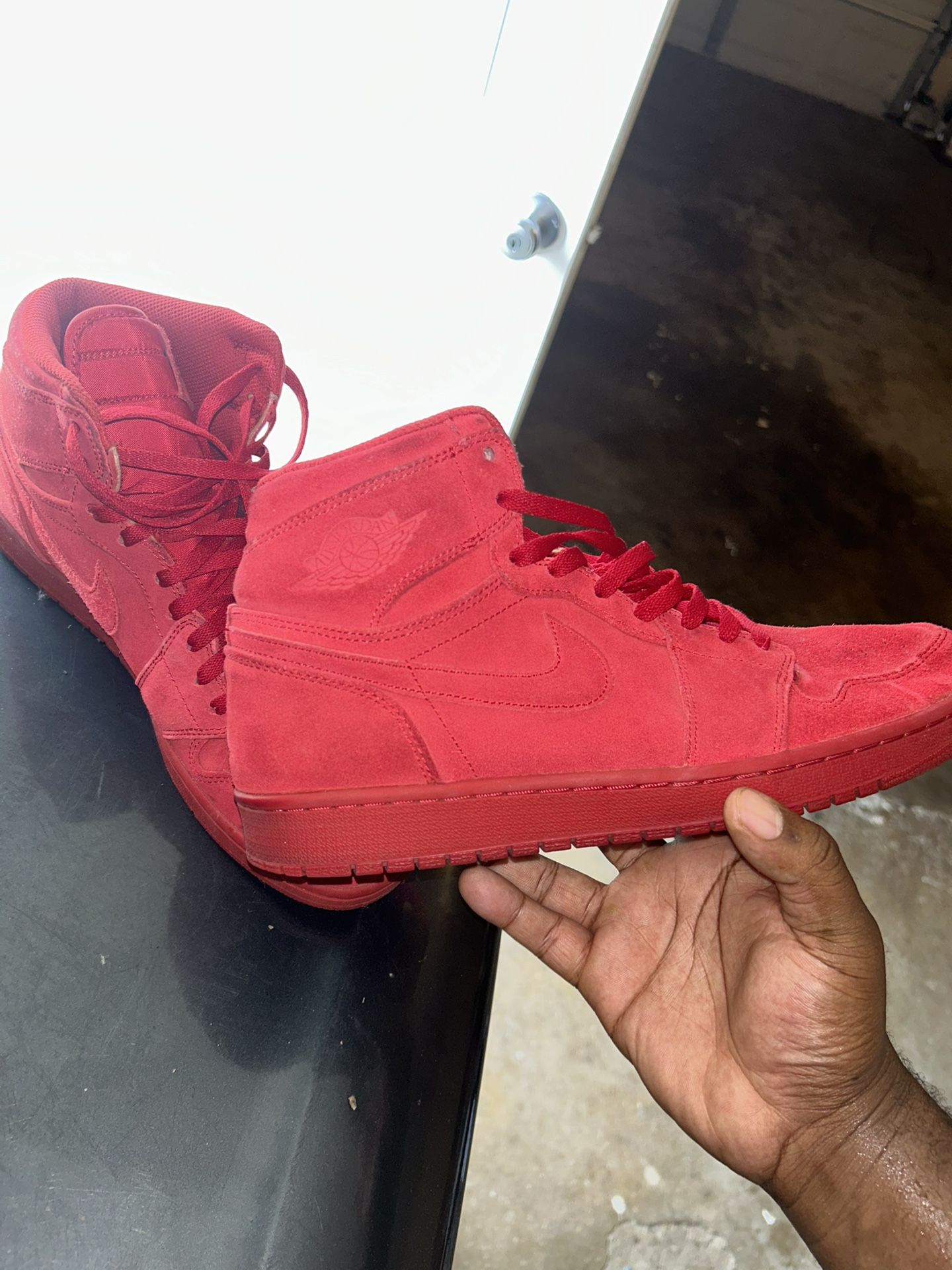 Red Nike High Tops