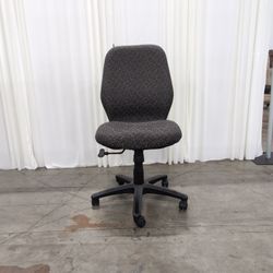 Office Star Dark Gray Patterned Fabric Swivel Office Chair with Casters