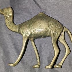 Solid Brass (Possibly?) Egyptian Style Camel Statue / Figurine - Vintage - Good Used Condition!
