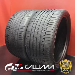 Set of 2 Tires LikeNEW Continental PremiumContact 6 ★ 315/30R22 No Repairs 97057