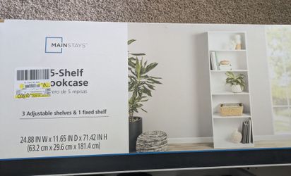 5 shelf bookcase
