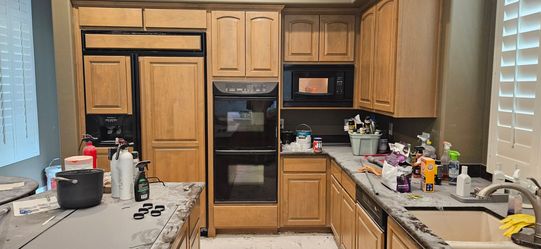 Kitchen cabnets and appliances