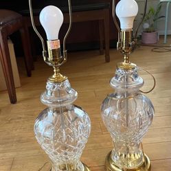 💎 Waterford Crystal Lamps – Elegant Pair – $375