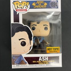 FUNKO POP ASH ARMY OF DARKNESS HOT TOPIC EXCLUSIVE 1024