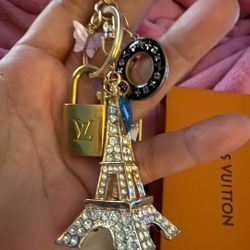 LV Up-Cycled Bag Charm 