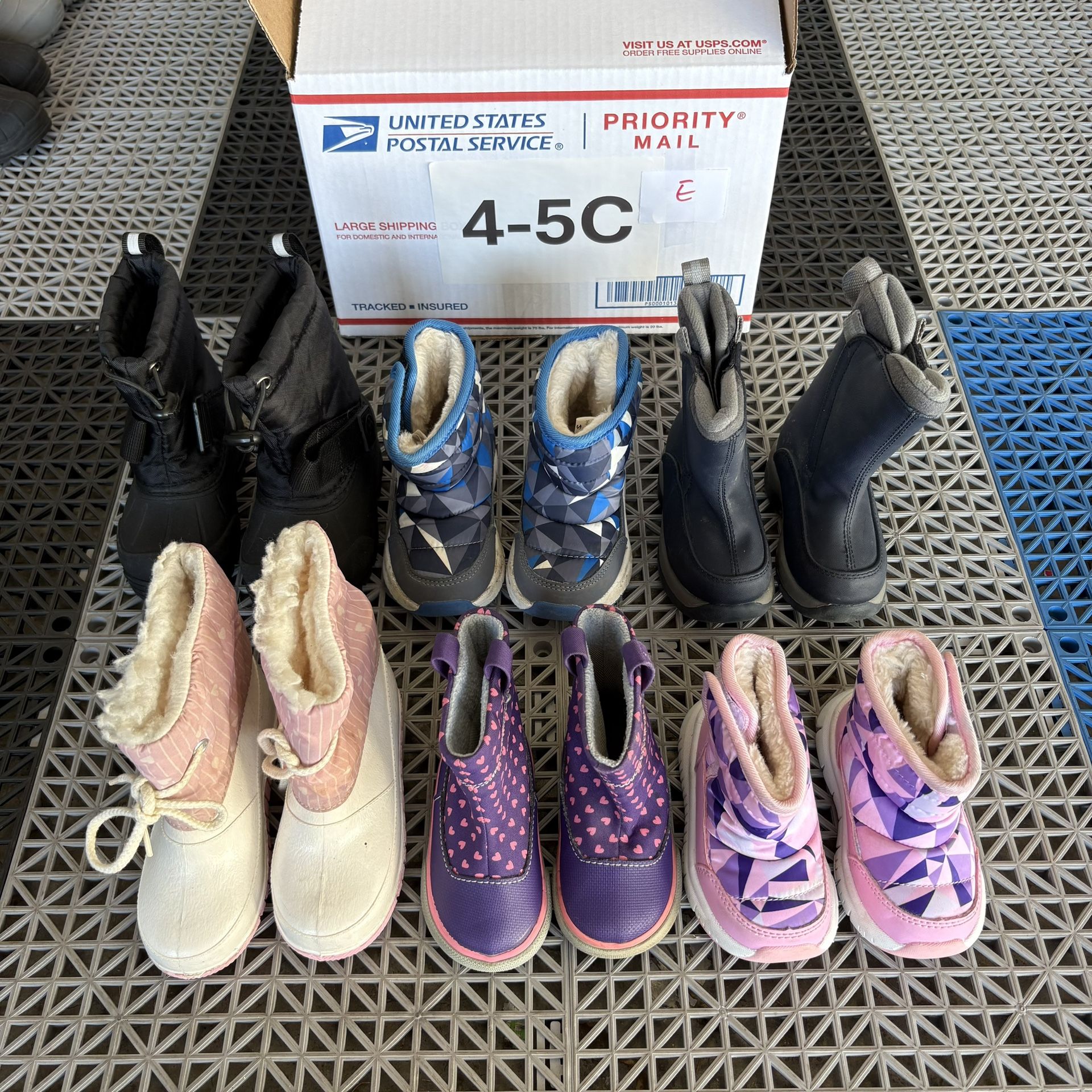 Toddler Kids 4C 5C Snow Boots Girls Boys Waterproof Insulated Warm Winter Sports