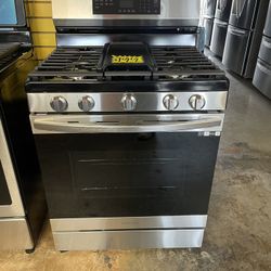 New Samsung 5 Burner Gas Stove With Air Fry 30โ Wide