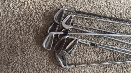 8 total irons. Different brands and range