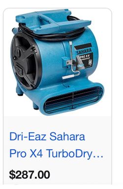 Turbo dryer air mover