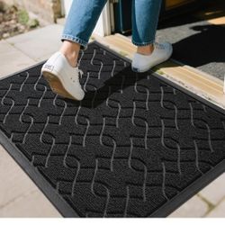 Yimobra Outdoor Mats for Front Door, All-Season Waterproof Door Mat Outside Entrance,