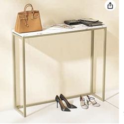 36" faux marbel console Table NEW