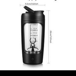 1pc Rechargeable Electric Shaker Cup, Portable Automatic Protein Shake Mixer Cup, Gym On-The-Go Smoothie Blender Bottle