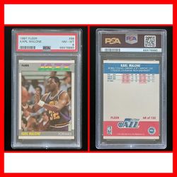 Karl Malone 1987 Fleer Card