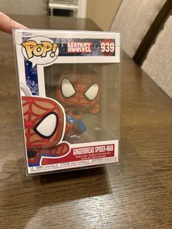 Funko Pop! Vinyl: Marvel - Gingerbread Spider-Man #939. New in box. And plastic box cover