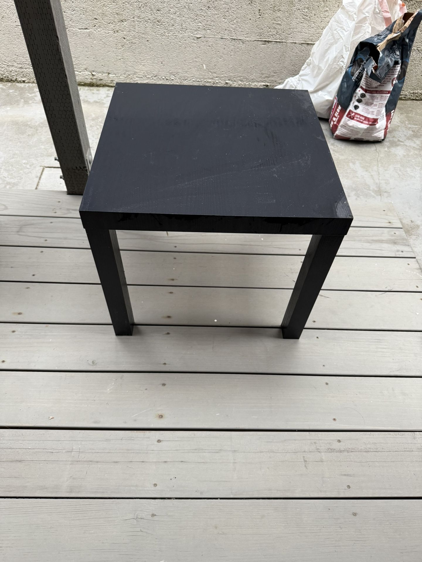 Ameriwood Home Parsons End Table, Black Oak (free)