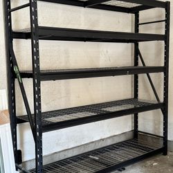 5 tier 8x8 industrial duty steel shelving