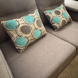 Gray couches