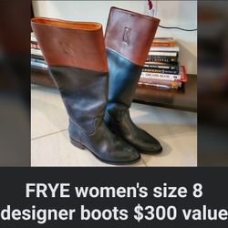 Frye Designer Boots Size 8