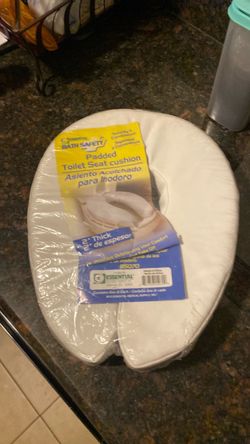 Padded toilet seat cushion