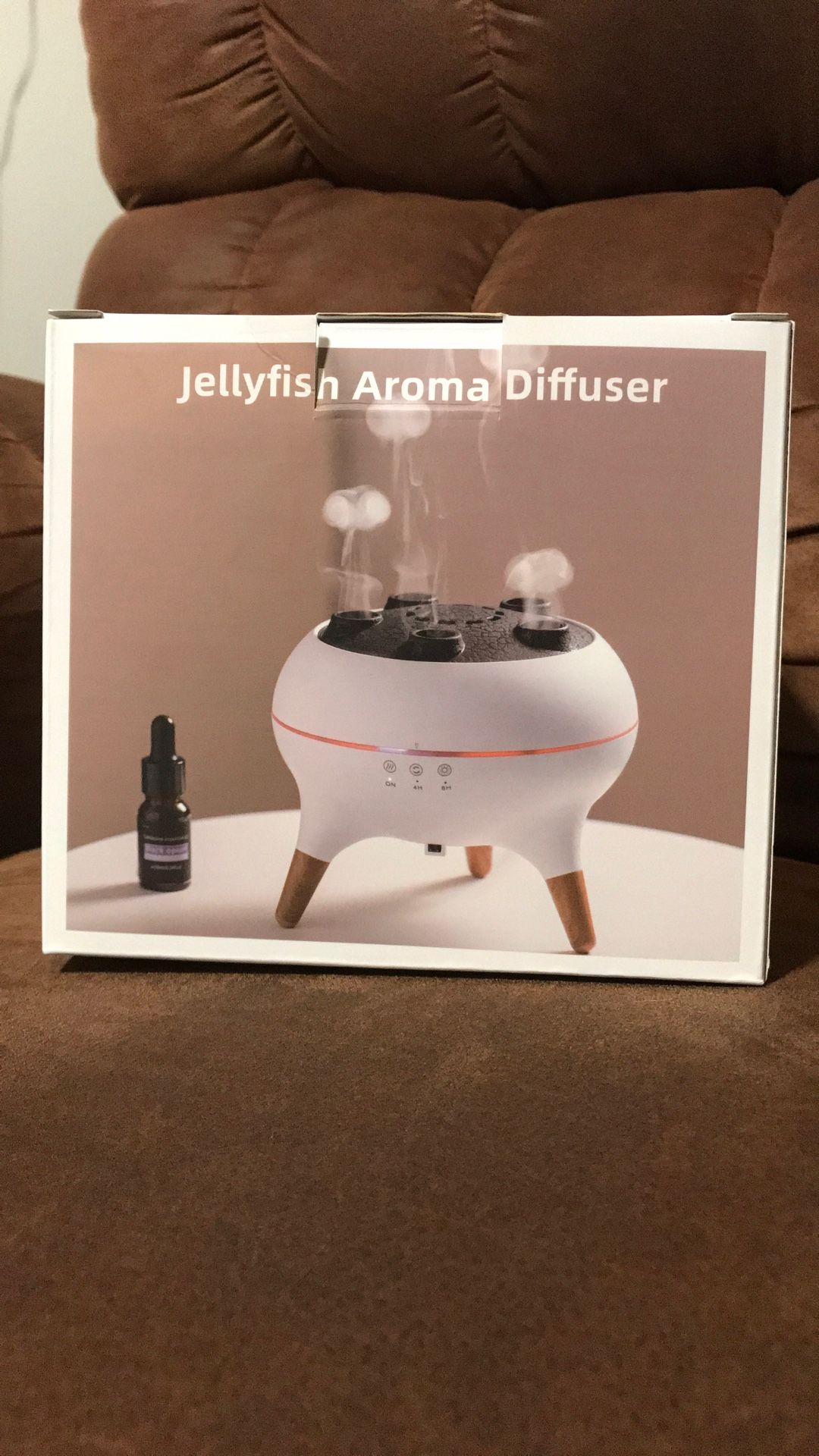 Mushroom Cloud 3-Timer Setting Aromatherapy Diffuser with 7-Smoke Modes & 7-Color LED, Water Jelly Shape Fog Machine for Home Decor, Bedroom, Office,
