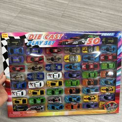 NWT Die Cast Play Set - 50 Pieces - Multicolor toy cars