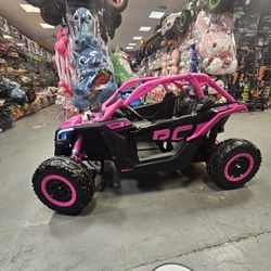 24v $550 blue red yellow black /
48v $600 green red blue
Can-am maverick remote control leather seats shocks soft tires screen for videos 4x4 led ligt