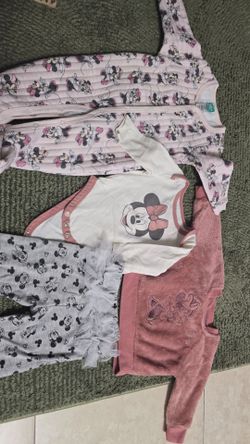 Disney Baby Minnie Mouse Girls 4 Pc Clothing Lot 3M 3-6M 6-9M Pink