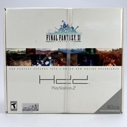 Final Fantasy XI Online 40GB HDD Hard Disk Drive Bundle PlayStation 2 PS2 - NEW!